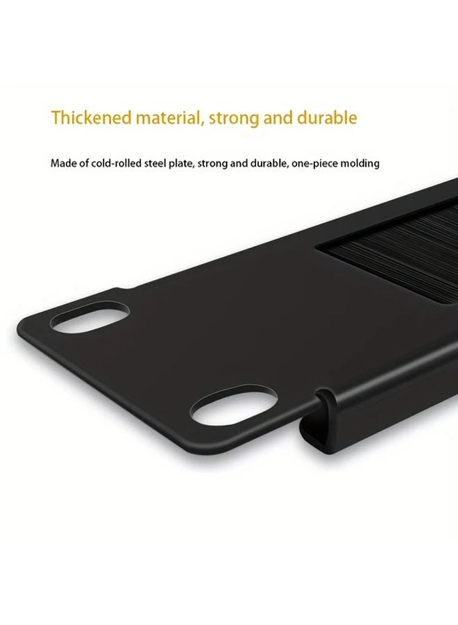 1U Brush Panel 2pcs 19 Inch Rackmount Cable Management Spacer For Server Rack - Image 5